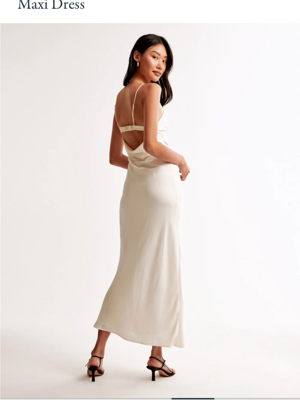 The A&F Julia Slip Cowl Back-Bow Maxi Dress